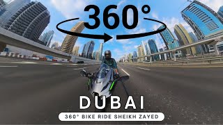 Sheik Zayed Road View In 4K 360° Video  Part 3 [upl. by Nemzaj916]