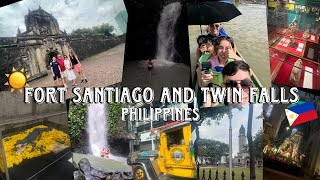 Fort Santiago and Twin Falls Philippines  ft the fam a vlog [upl. by Ochs]