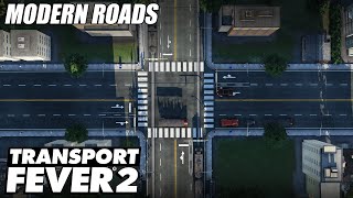 Modern Roads  Transport Fever 2  EP 26 [upl. by Allegna970]