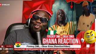 Fireboy DML  Obaa Sima Reaction VideoGhana [upl. by Noiramaj]