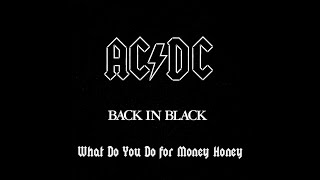 ACDC  WHAT DO YOU DO FOR MONEY HONEY Guitar Backing Track with Original Vocals [upl. by Sherl667]