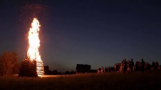 Sonnwendfeuer  midsummer celebrations in Insberg  Carinthia [upl. by Llyrad843]