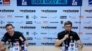 Pressekonferenz zum Spiel HBW BalingenWeilstetten  Füchse Berlin [upl. by Ueihtam]