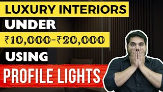 How to install Profile Light in Ceiling  Profile Lights in Staircase Design Part 2 [upl. by Henke]