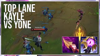 Playing Kayle Top vs Yone in Season 12 be like  kayle 1v9 [upl. by Eugenio]