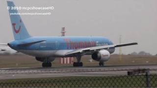 Thomson Airways 757200  Take Off  23R Manchester Airport [upl. by Atinaw]