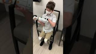 7YearOld Super Ethan Receives Star Wars Bionic Hero Arm [upl. by Roybn]