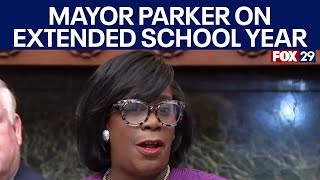 Mayor Cherelle Parker to talk extended school year in Philly  FOX 29 News Philadelphia [upl. by Dunseath374]