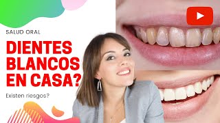 BLANQUEAMIENTO DENTAL CASERO HAY RIESGOS DIENTESBLANCOS ACLARAMIENTODENTAL [upl. by Annas]