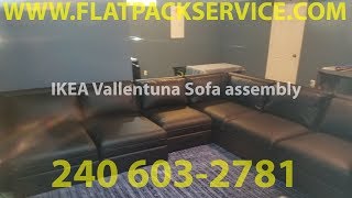 IKEA VALLENTUNA SOFA assembly service in Washington DC by Flatpackservicecom 240 6032781 [upl. by Leverett]