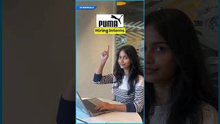 PUMA Internship Openings  Talent Acquisition Internships in Bangalore Location [upl. by Abbotsen]