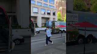 Tourists🇨🇦Buses🚍🚏In the City Center Waitingshorts Vancouver City Canada [upl. by Trust]