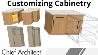 Designing Corner Cabinets Tutorial [upl. by Bonnette]