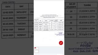 Class 10 CBSE time table of boards 🤞😊youtubeshortsviralvideo [upl. by Dzoba]