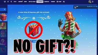 If You Do THIS You Get NOTHING In Fortnites FREE Gift Today BROKEN Winterfest Gift [upl. by Milone]