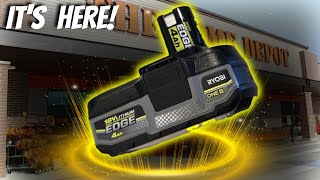 THE RYOBI EDGE BATTERY is NOW AVAILABLE at HOME DEPOT Exclusive Info of Pricing and Availability [upl. by Elyr]