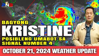 BAGYONG KRISTINE POSIBLENG UMABOT SA SIGNAL NO 4 ALAMIN [upl. by Craven]