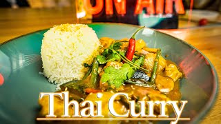 Schnelles Thai Curry mit Hähnchen und Kokosmilch  4K REZEPT [upl. by Matlick523]