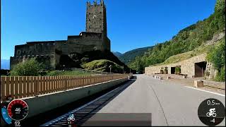 150 minute Indoor Cycling Workout Vinschgau Bike Lane Garmin Ultra HD Video [upl. by Havard]