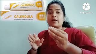 calendula cream SBL homoeopathic cream especially in Burns cut wound antiseptic healing cream [upl. by Ppilihp668]