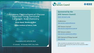 Continuous Electrochemical Glucose Detection Using Ferrocene Carboxylic Acid Chemistry [upl. by Ahsatak]