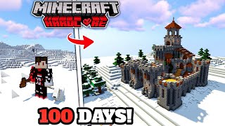 I Survived 100 days on SNOW MOUNTAIN in Minecraft Hardcore [upl. by Eiramanig753]