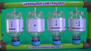 OPERAÇÕES COM FRAÇÕES NO PIÃO RECICLADO [upl. by Nelrsa]