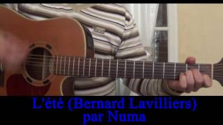 Lété Bernard Lavilliers reprise guitare voix Cover 2004 [upl. by Roos11]