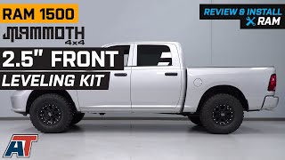 20062018 Ram 1500 Mammoth 25quot Front Leveling Kit Review amp Install [upl. by Nemracledairam868]