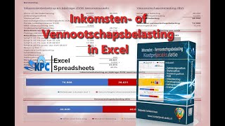 Inkomsten of Vennootschapsbelasting berekenen in Excel ✅ [upl. by Tisman]