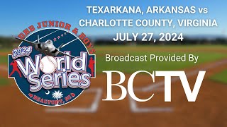 F3 DBB 2024 World Series  Boys  Texarkana AR vs Charlotte County VA 1130am [upl. by Anana]