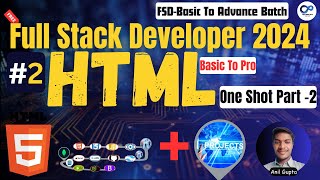 HTML Basic to Pro  Full Stack Developer 2024  FSDBasic To Advance Batch  Day  2  Part2 [upl. by Asiilanna]