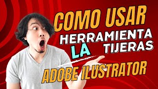 ✅✅Como Trabajar la Herramienta tijeras de Adobe Illustrator CC Herramientas [upl. by Akcirred]