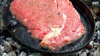 The Perfect French Steak in a CastIron Pan [upl. by Aleuqahs387]