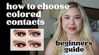 👀 ✨ How to choose the right colored contacts  Dark Brown Eyes Try On Beginners Guide [upl. by Nilats801]