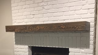 How to Install Fireplace Mantel with Hidden Bracket [upl. by Papp]