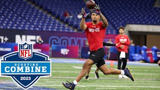 Best of Wide Receiver Workouts at the 2023 Scouting Combine [upl. by Esorrebma]