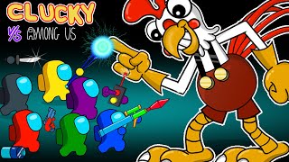 AMONG US VS CLUCKY amp ALL ZOMBIES  Peanut Among Us Animations [upl. by Lemahs]