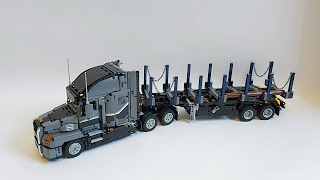 LEGO Technic Timber Trailer MOC for Mack Anthem 42078 [upl. by Hepza]