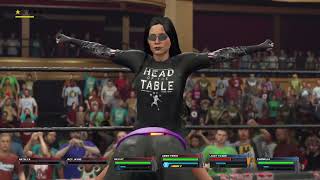 WWE 2K23  Aimee Priest amp Bayley vs Lacey Evans amp Carmella  Tag Team Match [upl. by Laeynad279]