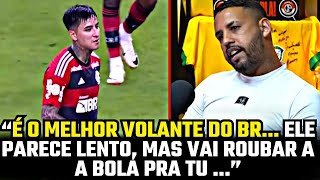 “ELE É O CARA” VOLANTE MICHEL EXGRÊMIO MANDA A REAL SOBRE PULGAR DO FLAMENGO [upl. by Enttirb]