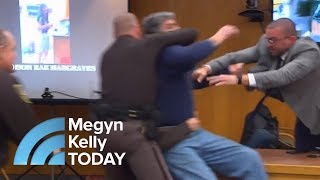 Father Of Victims Tries To Attack Larry Nassar During Court Hearing  Megyn Kelly TODAY [upl. by Ettevad]