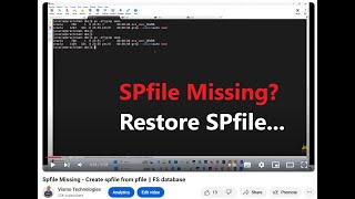 Spfile Missing  Create spfile from pfile  FS database [upl. by Sualkin]