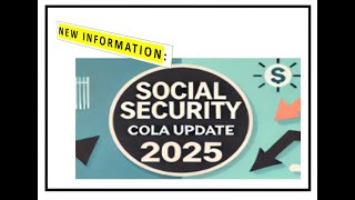 Newest 2025 COLA Update Good or Bad News [upl. by Nolak37]