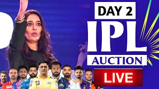 Live  IPL Mega Auction 2025 day 2  IPL Auction Live  Tata IPL 2025 Live Auction  ipl [upl. by Hoisch]