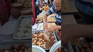 Selling Yummy Tasty kalojam misti at village fair kalojammisti kalojamsweet streetfood shorts [upl. by Ahsinut722]