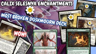 Calix Selesnya Enchantments is BROKEN Right Now  FAVORITE Duskmourn MTG Standard Deck [upl. by Ardnoet]