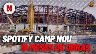 Así ha ido cambiando el aspecto del Spotify Camp Nou en 16 meses de obras I MARCA [upl. by Cornew]