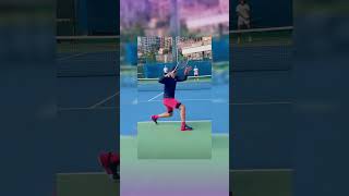 후베르트 후르카츠tennis tennispractice Hubert Hurkacz tennisswing [upl. by Ettelliw]