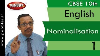 Nominalisation  EnglishWork Book  CBSE Class 10 [upl. by Osman]